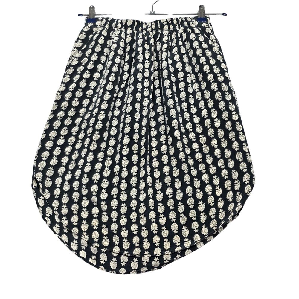 Madewell 100% Silk Bloomstamp Print Skirt Size Small